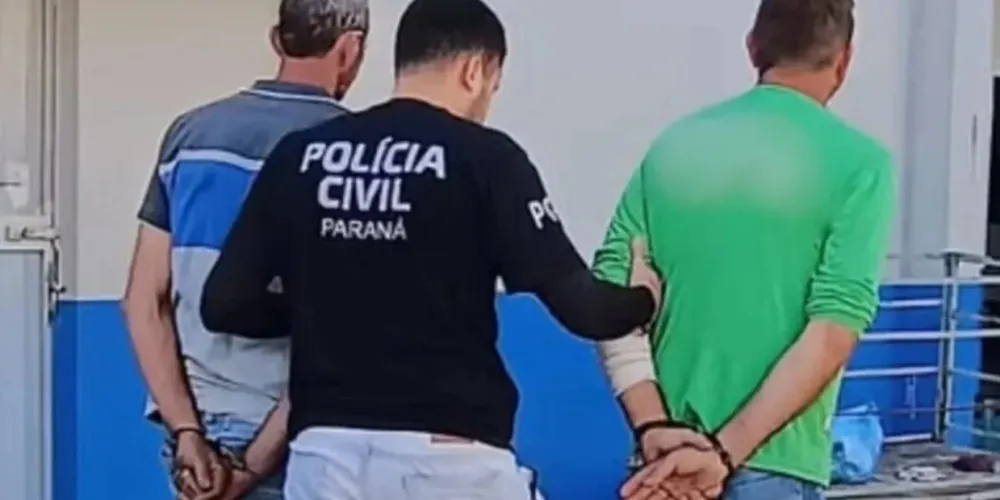Policial civil conduz responsáveis pelo crime