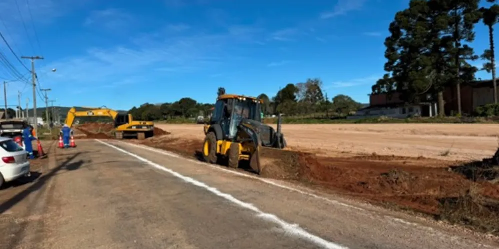 A primeira etapa dos serviços já está em andamento