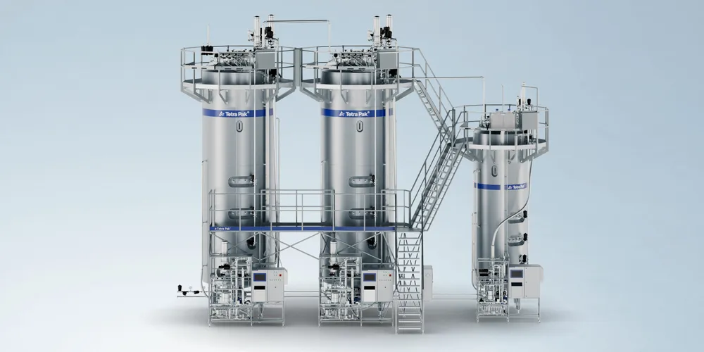 O Tetra Pak® Bioreactor RF é um vaso de fermentação desenvolvido para manter condições operacionais estáveis