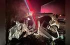 Batida frontal com carreta mata idoso, adolescente e criança na BR-153 no Paraná