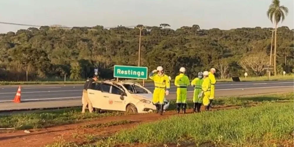 O acidente aconteceu cerca de 4Km a frente do outro acidente que resultou na morte de 23 pessoas