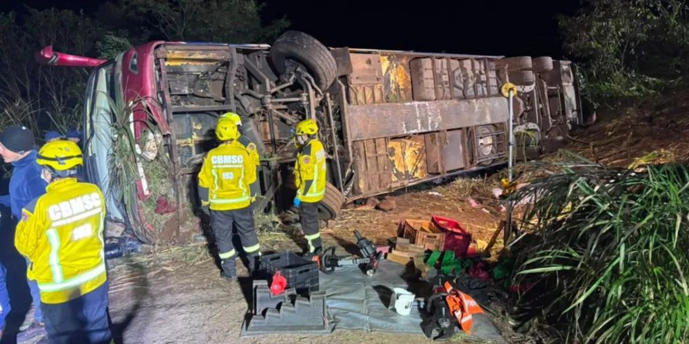 O acidente aconteceu entre Maravilha e São Miguel da Boa Vista, no Extremo-Oeste de Santa Catarina