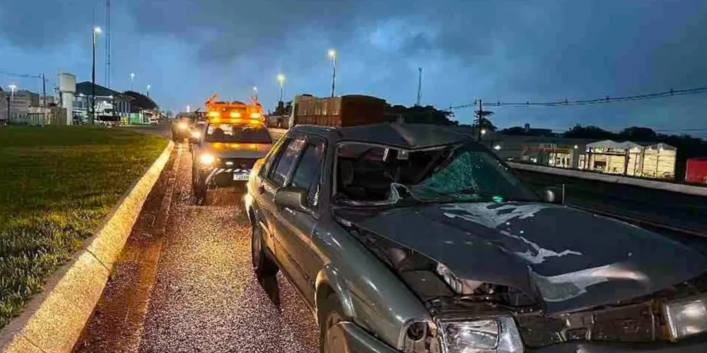 O atropelamento aconteceu na pista sentido Curitiba, no KM 574 da rodovia