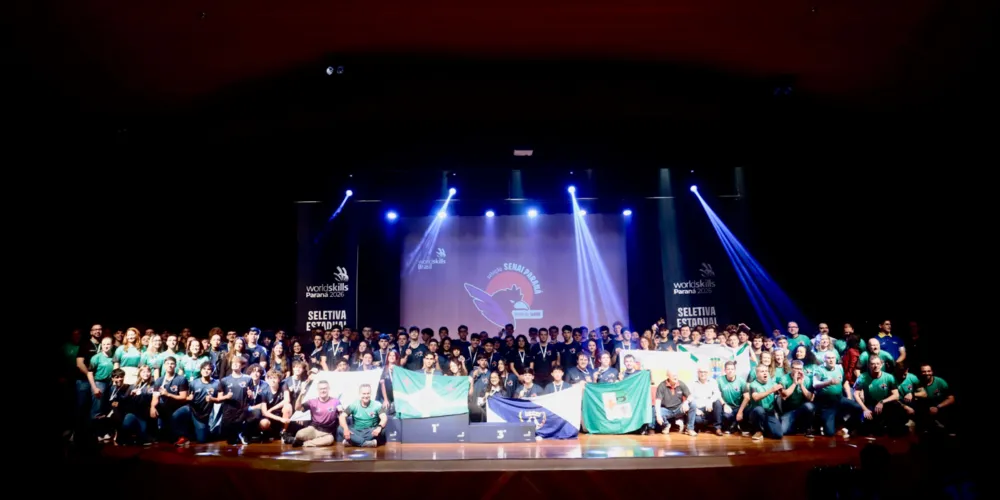 A etapa estadual reuniu, ao todo, 166 alunos de 33 unidades do Senai Paraná