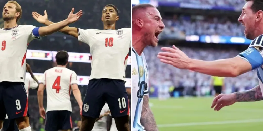Inglaterra e Argentina se enfrentam nesta quarta-feira (15) às 16h