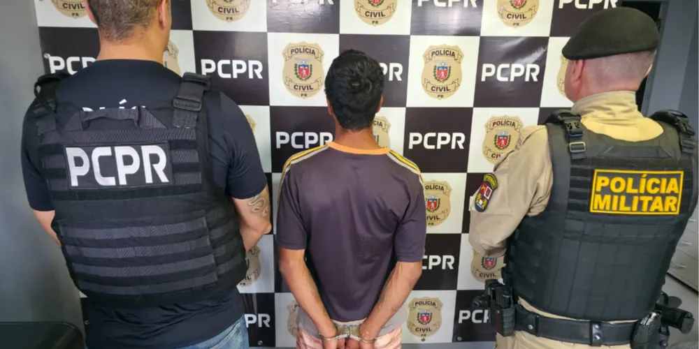 O autor do Homicídio foi preso logo após efetuar o crime