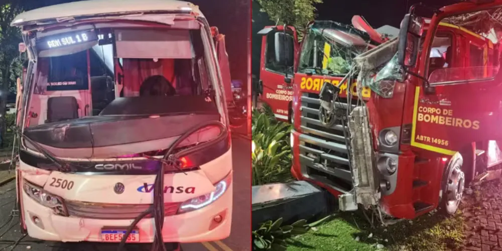 O acidente aconteceu nesta sexta-feira (10), no cruzamento entre a Alameda Washington Luis e a Rua Quinze de Novembro