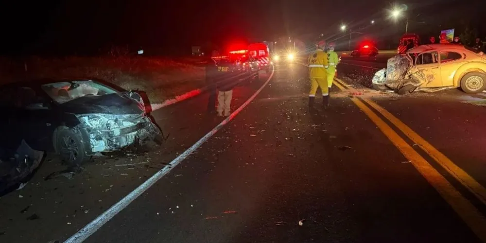 Jovem que dirigia o Fusca morreu antes da chegada do socorro
