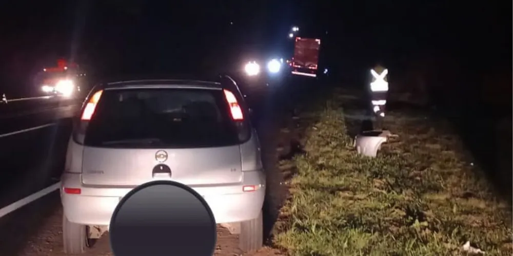 Ele foi encaminhado ao Hospital Regional de Ponta Grossa