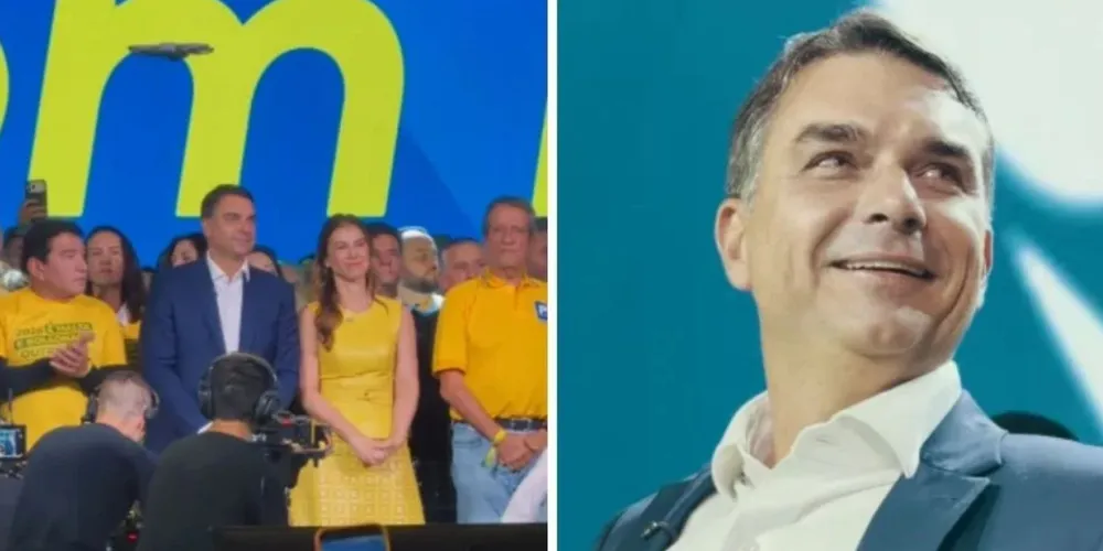 Flávio Bolsonaro foi oficializado como candidato do PL à Presidência da República durante convenção nacional realizada em São Paulo