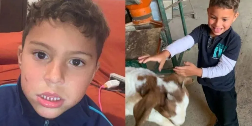 João Gabriel, de 5 anos, desapareceu na manhã de domingo (26) em Araucária