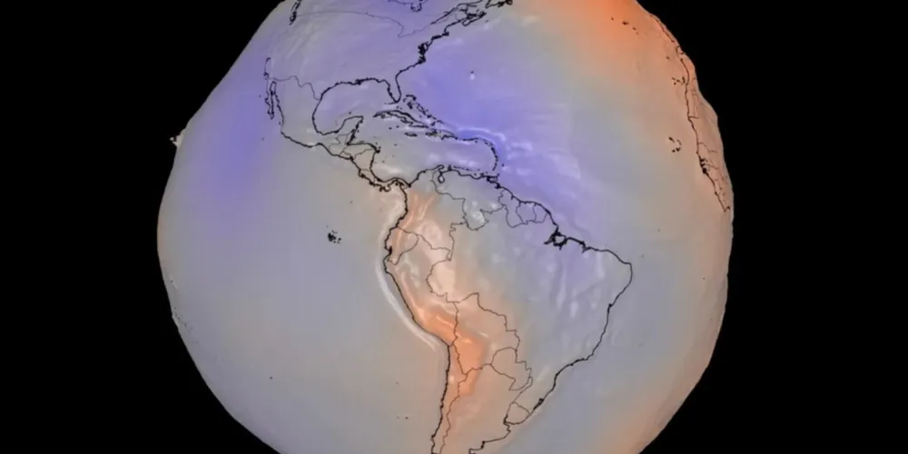 O novo modelo 3D da Terra divulgado pela agência espacial norte-americana Nasa