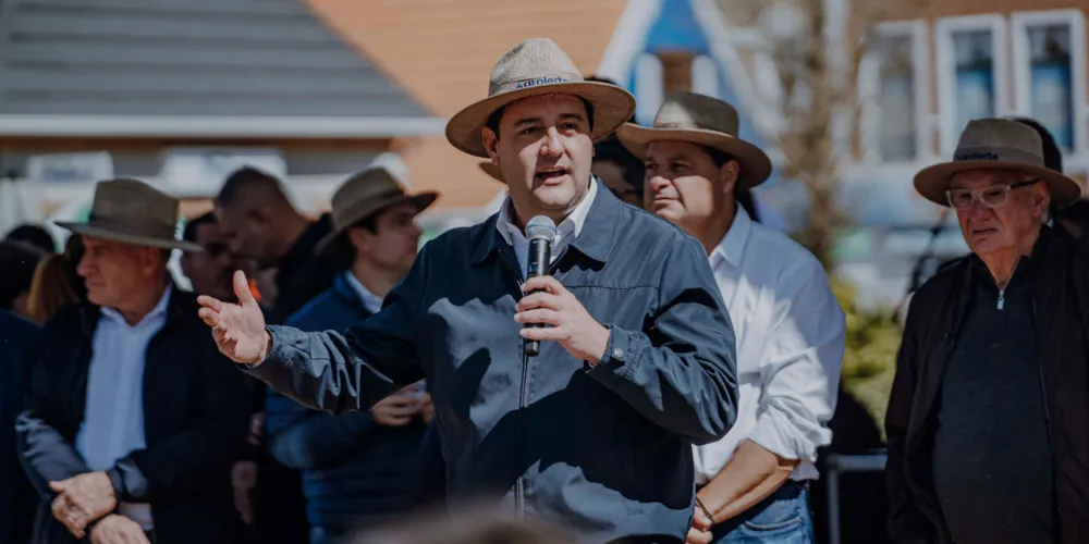 Ratinho Junior esteve presente no evento em 2025