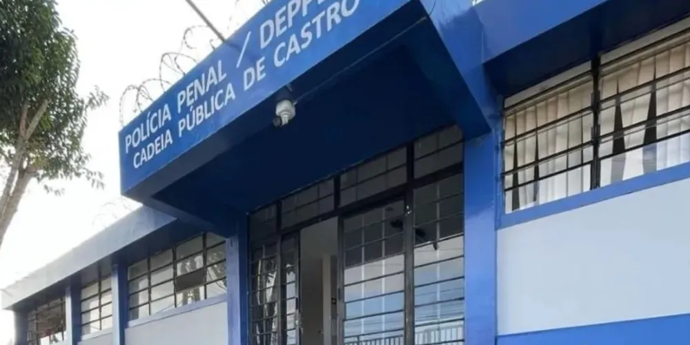 Ele foi encaminhado à Cadeia Pública de Castro