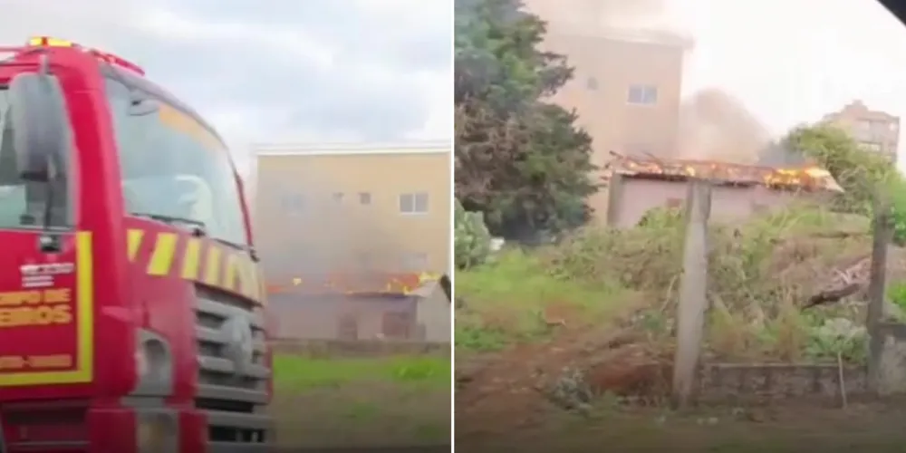 Incêndio aconteceu na tarde deste domingo (02)