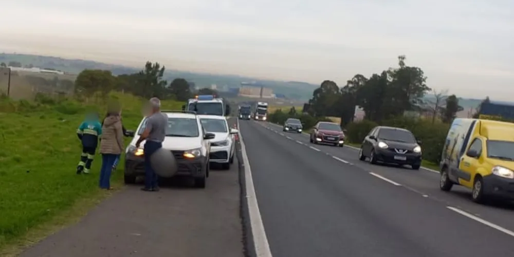 Apesar do susto, nenhum dos motoristas ficou ferido