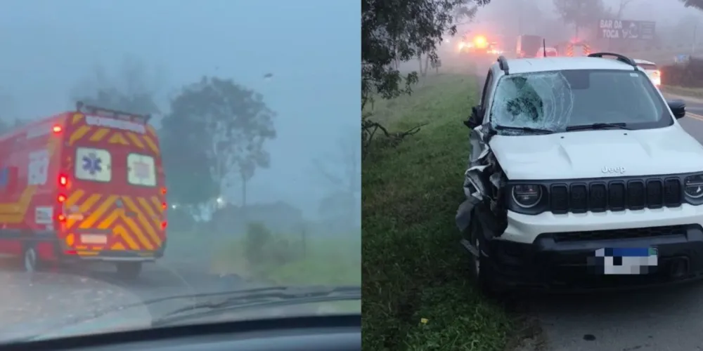 O condutor de um Jeep, de 54 anos, estava se deslocando no sentido Pouso Redondo para Rio do Sul quando atropelou as duas vítimas