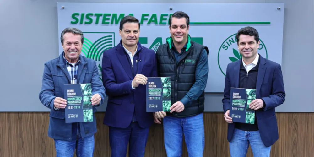 Márcio Nunes, Sandro Alex, Ágide Eduardo Meneguette e Alexandre Curi estiveram reunidos nesta terça-feira (11)