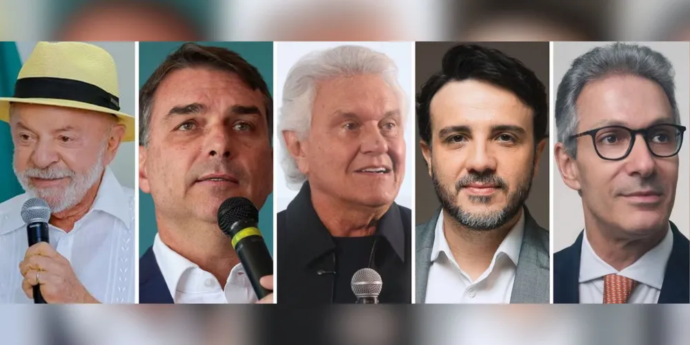 Lula, Flávio, Caiado, Renan e Zema