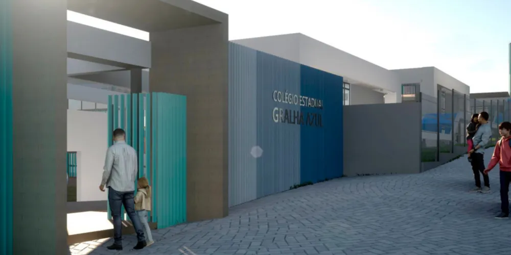 Projeto do novo colégio no Gralha Azul, em Ponta Grossa