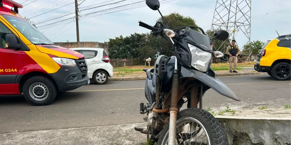O motociclista sofreu escoriações