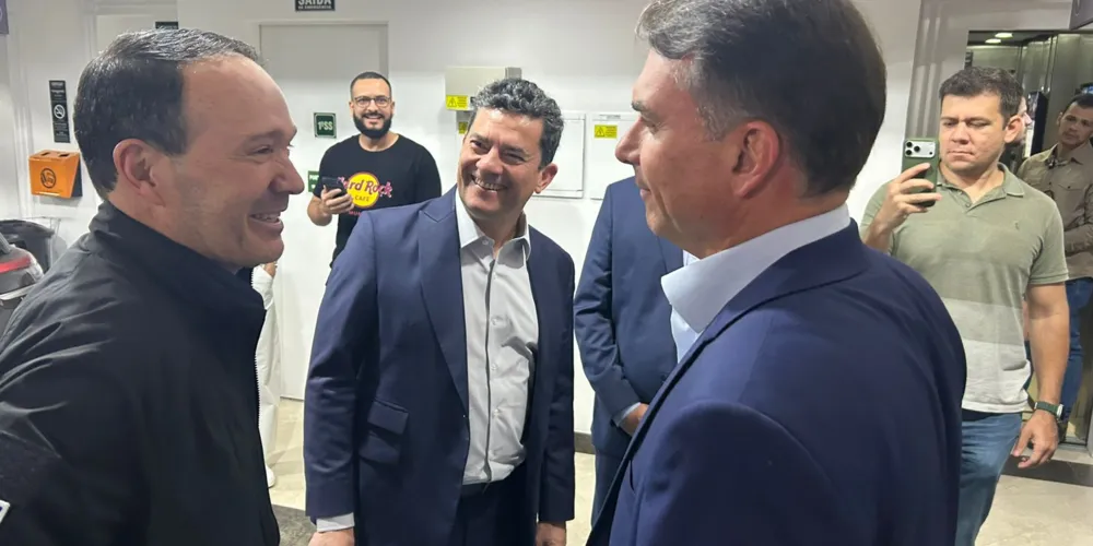 Encontro de Moro com Flávio Bolsonaro