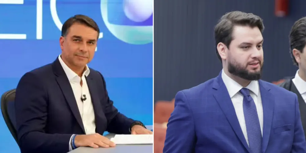 Flávio Bolsonaro e Filipe Martins