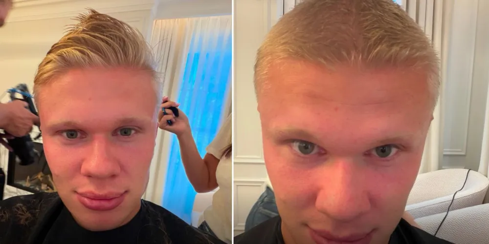 Erling Haaland, astro do Manchester City, de 26 anos