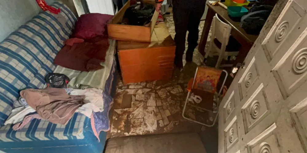 A residência precisou ser parcialmente interditada