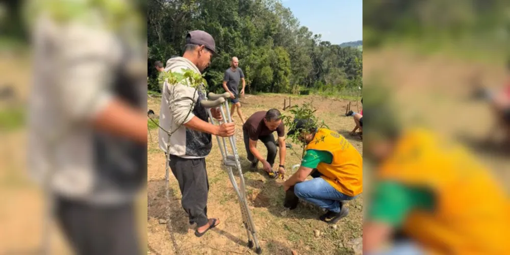 Plantio realizado na Copiosa Redenção - Uvaia. Imagem de propriedade da MKCOM