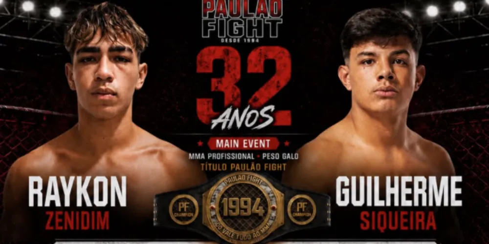 Principal atração da programação será a disputa do cinturão profissional peso galo, entre Raykon Zenidim e Guilherme Siqueira