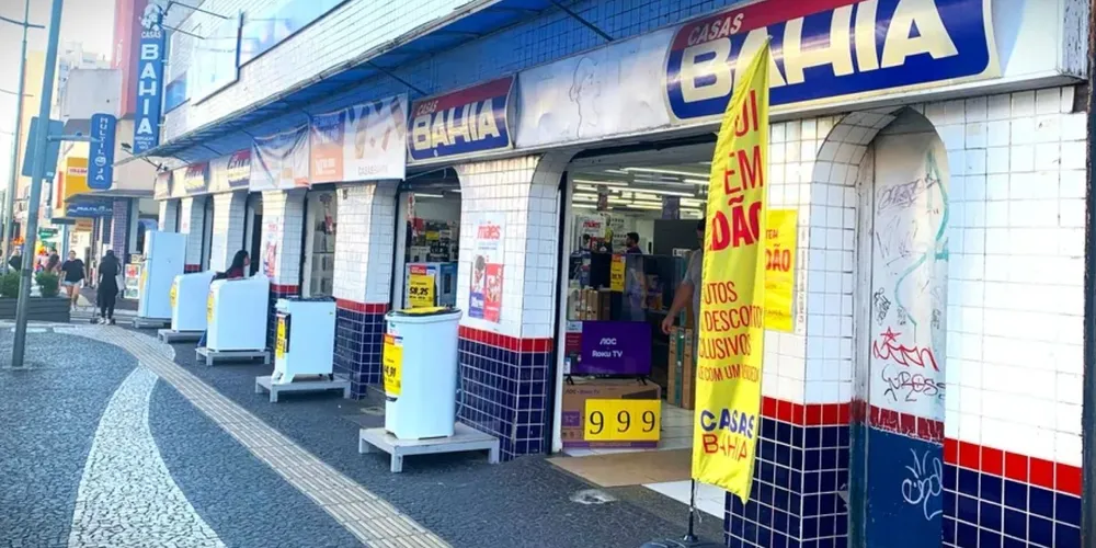 Casas Bahia ficava na avenida Vicente Machado, no Centro