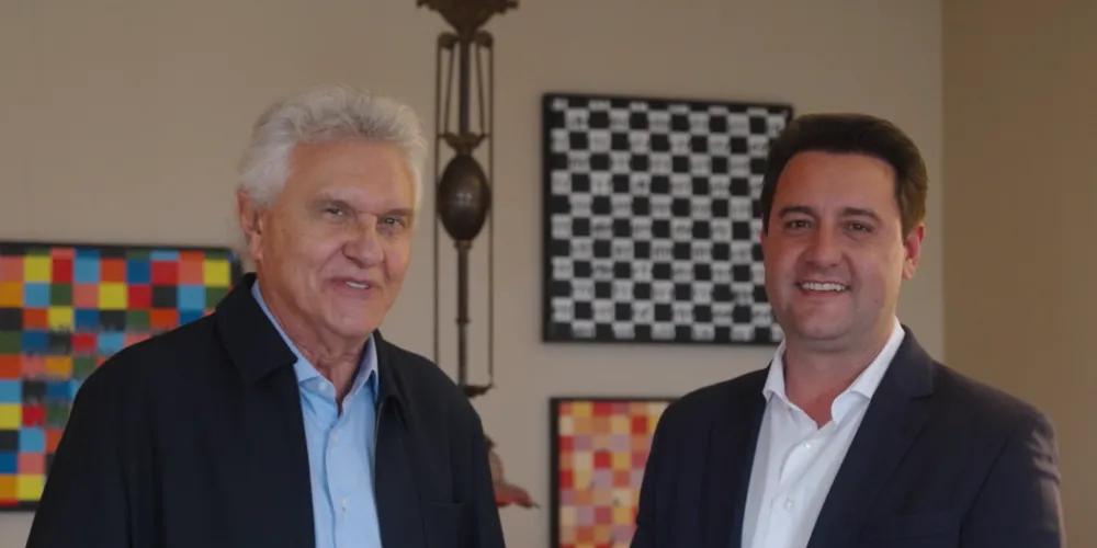 Candidato à Presidência da República, Ronaldo Caiado (PSD) e Governador do Paraná, Ratinho Junior (PSD)
