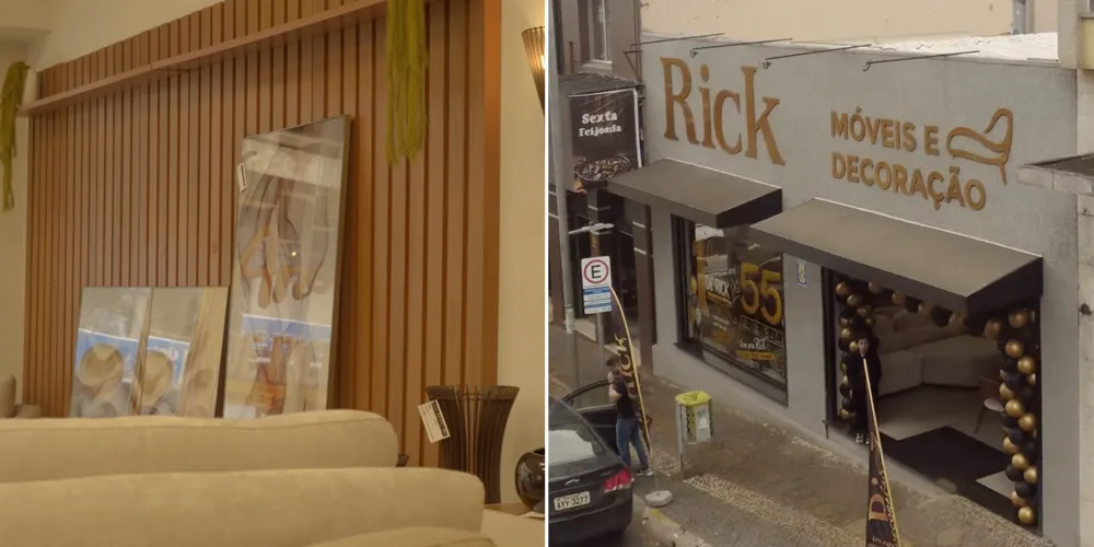 Localizada na Rua Balduino Taques, 969, no Centro de Ponta Grossa, a Rick Móveis consolidou ao longo deste primeiro ano uma proposta baseada no atendimento próximo e personalizado