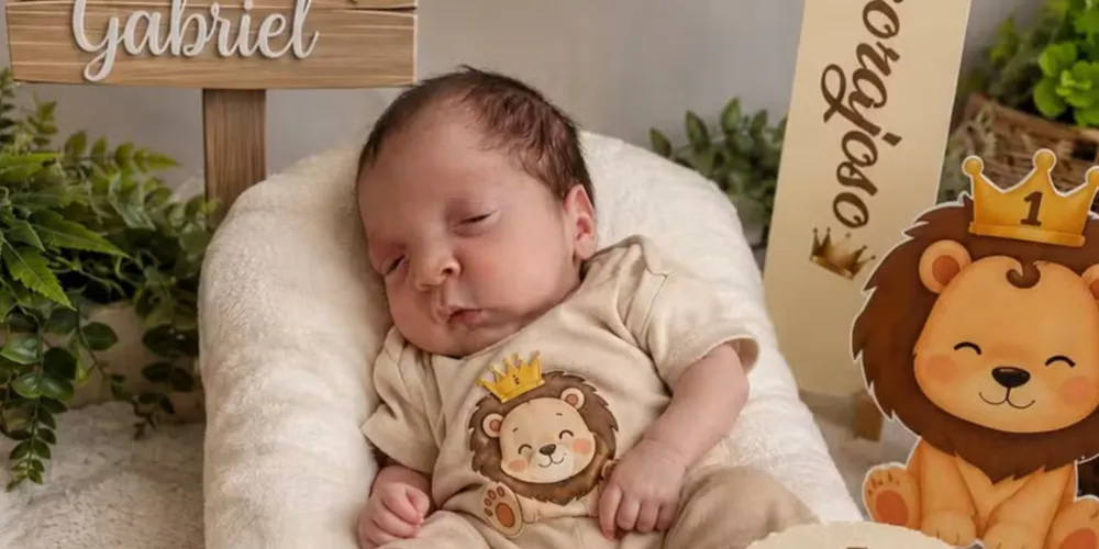 O bebê Noah Gabriel da Cruz Santos, de um mês, chegou a ser declarado morto