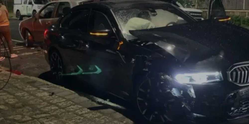 BMW atingiu a enfermeira, que sofreu ferimentos e teve a perna amputada após o acidente