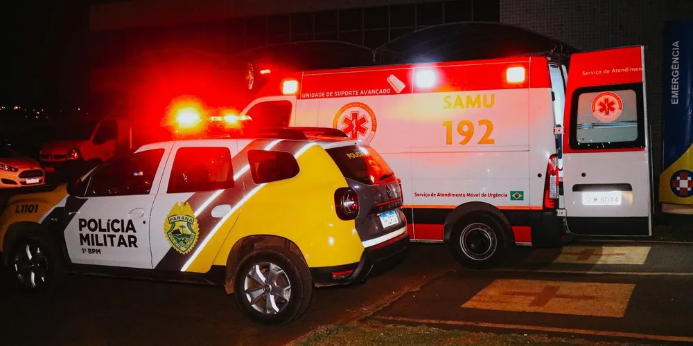 Uma equipe da PM foi acionada até o Hospital Municipal Santo Antônio
