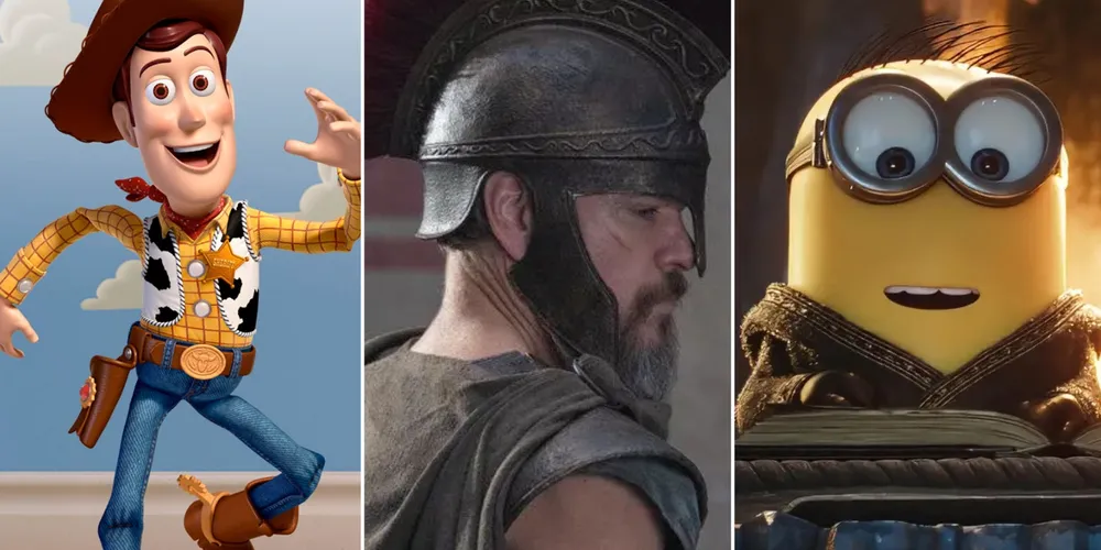 Imagens de 'A Odisseia', 'Toy Story 5' e 'Minions&Monstros'