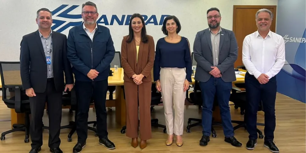 O principal tema da reunião foi o novo sistema de captação de água para Ponta Grossa, por meio da futura adutora do Rio Tibagi