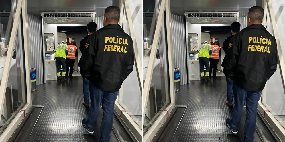 Um dos passageiros auxiliou a comissária na retirada da caixa