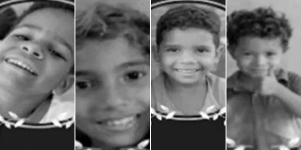 As vítimas são três irmãos e um primo, com idades entre três e 10 anos