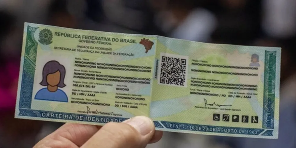 Novo documento oficial de identificação dos brasileiros, que substitui gradativamente o antigo Registro Geral (RG) e conta também com versão digital