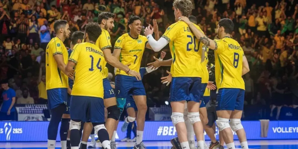 Seleção masculina busca classificação para a próxima fase da VNL