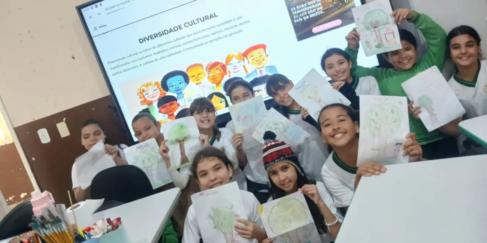 Estudantes puderam produzir suas próprias impressões sobre a temática