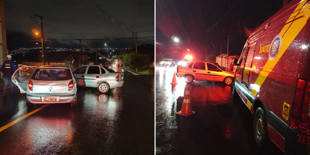 Um dos motoristas estava embriagado e sem CNH