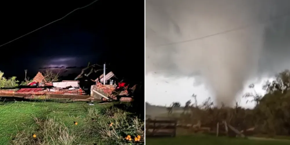O evento meteorológico atingiu os municípios neste sábado