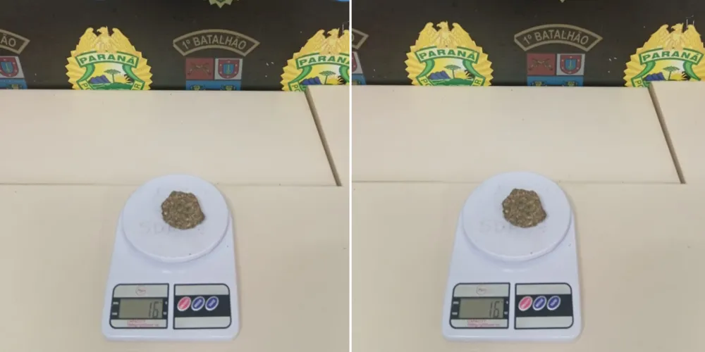 Polícia apreendeu 16 gramas da substância