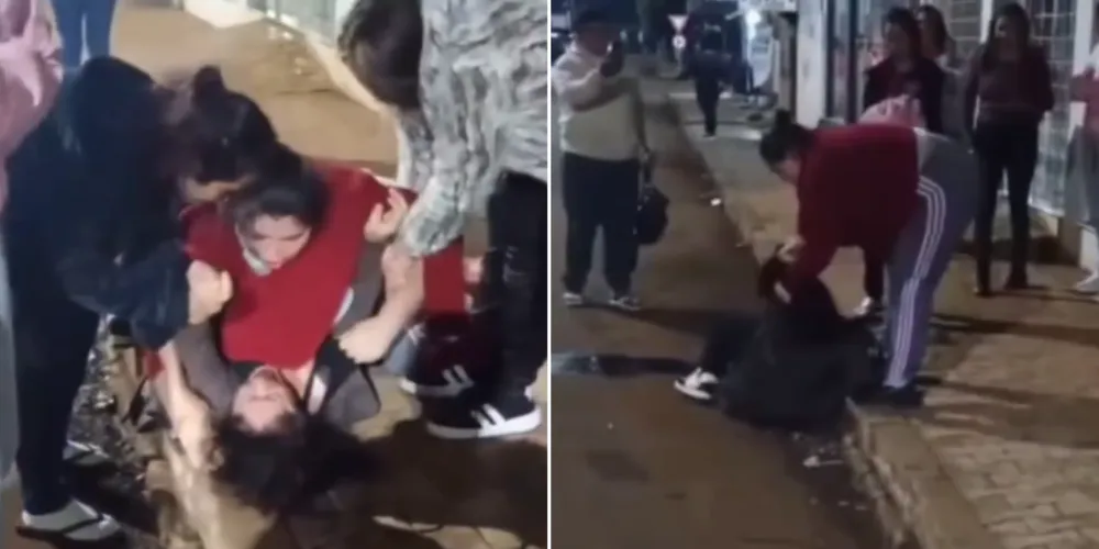 Vídeo da briga circulou nas redes sociais