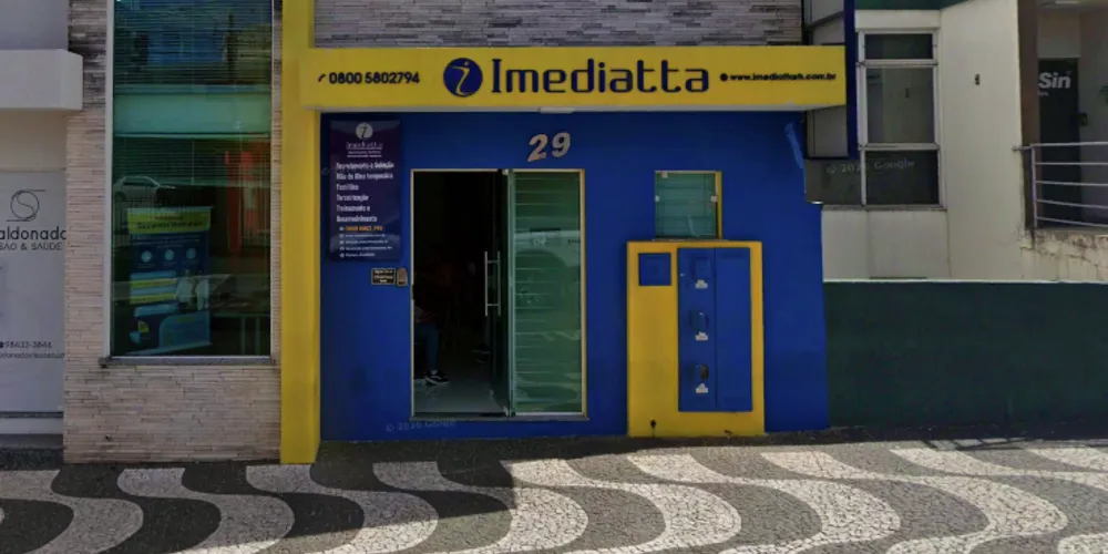 Imediatta RH está localizada na R. Cel. Dulcídio, 29 - Centro, Ponta Grossa