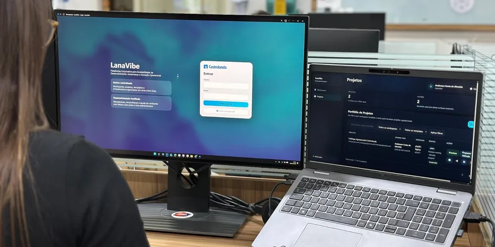 Lana Vibe, inteligência artificial desenvolvida pela TI da Castrolanda, possibilita a colaboradores de diferentes áreas a criação de aplicações digitais e a automação de rotinas sem a necessidade de codificação complexa